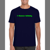 I Choose Infinity Green - Men's 'Gildan' Slim T-Shirt