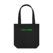 I Choose Infinity Green - Eco Friendly Canvas Bag by 'AS Colour'