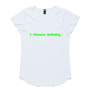 I Choose Infinity Green - Women's Mali Boutique Capped Sleeve - best seller